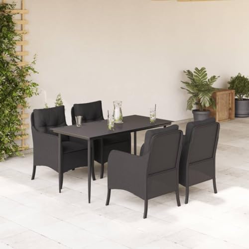 DYRJDJWIDHW 13-TLG. Garten-Sofagarnitur mit Kissen Beige Poly Rattangartenmöbel Set Garten Lounge sitzlounge Outdoor wetterfest gartenmöbelGeeignet für Gärten, Terrassen von DYRJDJWIDHW