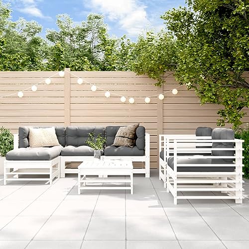 DYRJDJWIDHW 6-TLG. Garten-Lounge-Set Weiß Massivholz Kiefergarten Lounge gartenmöbel Set sitzlounge Outdoor wetterfest gartenmöbelGeeignet für Gärten, Terrassen DYRJDJWIDHW 6-TLG. Garten-Lounge-Set Weiß Massivholz Kiefergarten Lounge gartenmöbel Set sitzlounge Outdoor wetterfest gartenmöbelGeeignet für Gärten, Terrassen von DYRJDJWIDHW