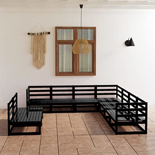 DYRJDJWIDHW 7-TLG. Garten-Essgruppe Schwarz und Braungartenmöbel Set balkonmöbel gartenmöbel Balkon sofaGeeignet für Gärten, Terrassen von DYRJDJWIDHW