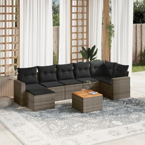 DYRJDJWIDHW 7-TLG. Garten-Sofagarnitur mit Kissen Grau Poly Rattangartenmöbel balkonmöbel Balkon Sofa sitzlounge Outdoor wetterfestGeeignet für Gärten, Terrassen DYRJDJWIDHW 7-TLG. Garten-Sofagarnitur mit Kissen Grau Poly Rattangartenmöbel balkonmöbel Balkon Sofa sitzlounge Outdoor wetterfestGeeignet für Gärten, Terrassen von DYRJDJWIDHW