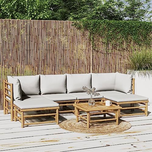 DYRJDJWIDHW 8-TLG. Garten-Lounge-Set mit Kissen Poly Rattan Graubalkon Sofa balkonmöbel gartenmöbel Set gartenmöbelGeeignet für Gärten, Terrassen von DYRJDJWIDHW