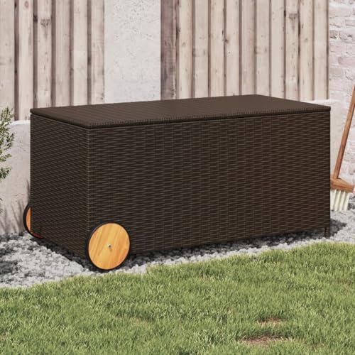 DYRJDJWIDHW 8-TLG. Garten-Sofagarnitur mit Kissen Grau Poly Rattangarten Lounge sitzlounge Outdoor wetterfest balkonmöbel gartenmöbelGeeignet für Gärten, Terrassen von DYRJDJWIDHW