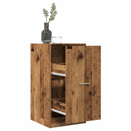 DYRJDJWIDHW Apothekerschrank Altholz-Optik 40x41x77.5 cm Holzwerkstoff with 2 Drawers. Vintage Style Storage Cabinet for Kitchen Office Living Room. Durable Moisture Resistant Furniture DYRJDJWIDHW Apothekerschrank Altholz-Optik 40x41x77.5 cm Holzwerkstoff with 2 Drawers. Vintage Style Storage Cabinet for Kitchen Office Living Room. Durable Moisture Resistant Furniture von DYRJDJWIDHW