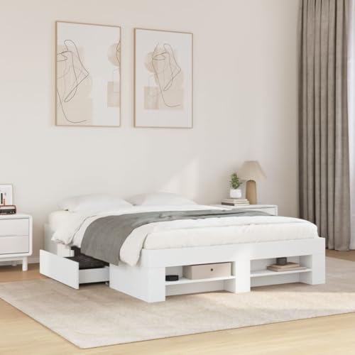 DYRJDJWIDHW Bed Bed Frame futonbett metallbettBoxspringbett mit Matratze Dunkelbraun 140x200 cm StoffGeeignet für Schlafzimmer DYRJDJWIDHW Bed Bed Frame futonbett metallbettBoxspringbett mit Matratze Dunkelbraun 140x200 cm StoffGeeignet für Schlafzimmer von DYRJDJWIDHW