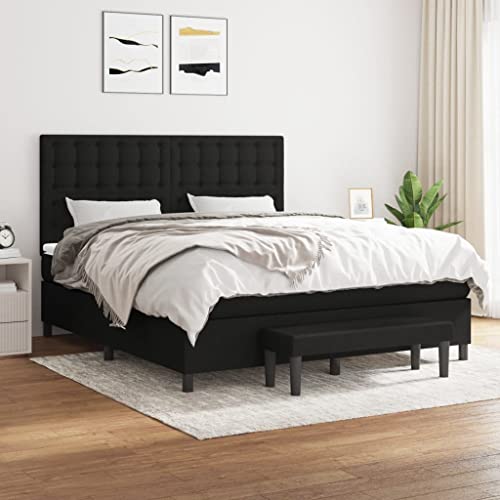 DYRJDJWIDHW Bed Bed Frame metallbett bettrahmenBoxspringbett mit Matratze & LED Dunkelgrau 140x190 cm Stoff Geeignet für Schlafzimmer DYRJDJWIDHW Bed Bed Frame metallbett bettrahmenBoxspringbett mit Matratze & LED Dunkelgrau 140x190 cm Stoff Geeignet für Schlafzimmer von DYRJDJWIDHW
