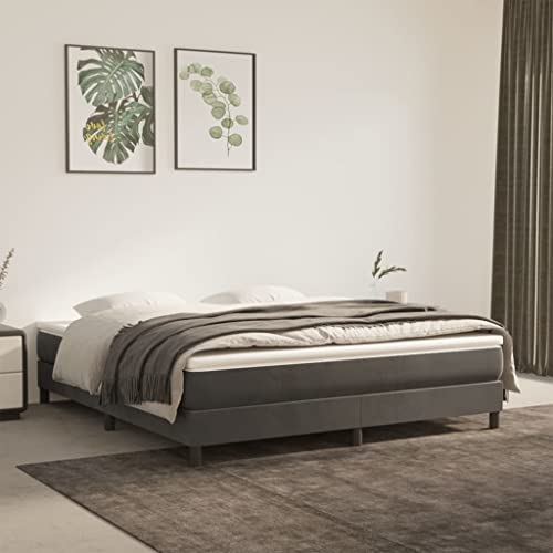 DYRJDJWIDHW Bed Bett futonbett Bed frameBoxspringbett mit Matratze Blau 90x200 cm StoffGeeignet für Schlafzimmer von DYRJDJWIDHW