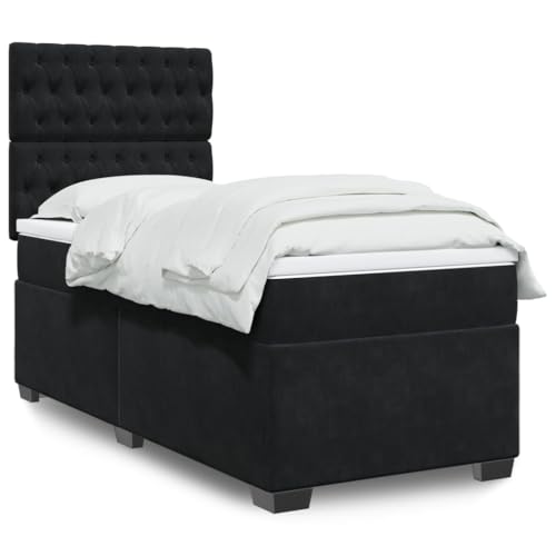 DYRJDJWIDHW Bed Frame Bett bettgestell bettrahmenBoxspringbett mit Matratze Rosa 140x190 cm SamtGeeignet für Schlafzimmer von DYRJDJWIDHW