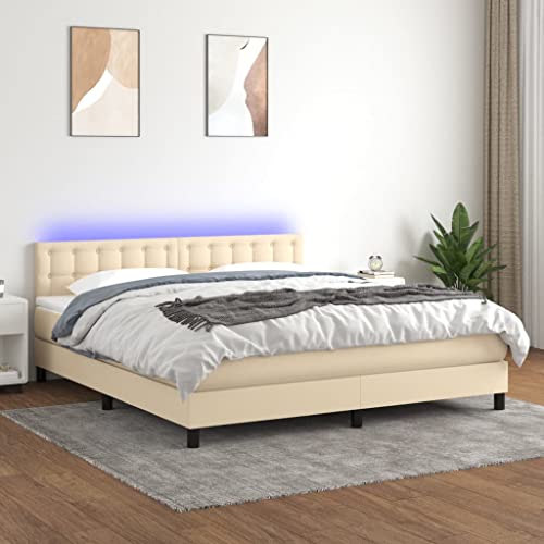 DYRJDJWIDHW Bed Frame Bett futonbett lattenrosteBoxspringbett mit Matratze Taupe 160x200 cm StoffGeeignet für Schlafzimmer DYRJDJWIDHW Bed Frame Bett futonbett lattenrosteBoxspringbett mit Matratze Taupe 160x200 cm StoffGeeignet für Schlafzimmer von DYRJDJWIDHW