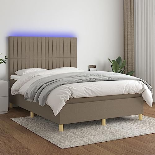 DYRJDJWIDHW Bed Frame bettgestell futonbett lattenrosteBoxspringbett mit Matratze Taupe 90x200 cm StoffGeeignet für Schlafzimmer DYRJDJWIDHW Bed Frame bettgestell futonbett lattenrosteBoxspringbett mit Matratze Taupe 90x200 cm StoffGeeignet für Schlafzimmer von DYRJDJWIDHW