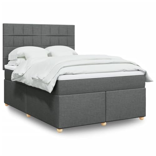 DYRJDJWIDHW Bed Frame futonbett metallbett kopfteil bettBoxspringbett mit Matratze Blau 120x200 cm SamtGeeignet für Schlafzimmer von DYRJDJWIDHW