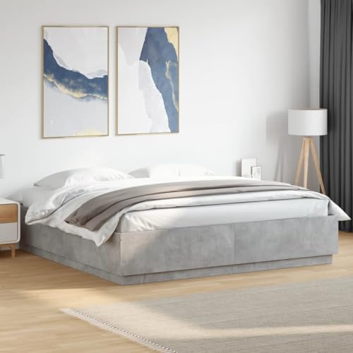 DYRJDJWIDHW Bed Frame lattenroste futonbett bettgestellBettgestell mit LED-Leuchten Hellgrau 120x200 cm SamtGeeignet für Schlafzimmer von DYRJDJWIDHW