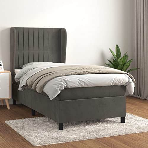 DYRJDJWIDHW Bed Frame metallbett futonbett bettBoxspringbett mit Matratze & LED Schwarz 120x200 cm SamtGeeignet für Schlafzimmer DYRJDJWIDHW Bed Frame metallbett futonbett bettBoxspringbett mit Matratze & LED Schwarz 120x200 cm SamtGeeignet für Schlafzimmer von DYRJDJWIDHW