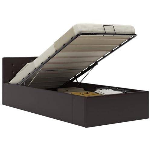 DYRJDJWIDHW Bed bettgestell metallbett kopfteil bettBettgestell Räuchereiche 120x200 cm HolzwerkstoffGeeignet für Schlafzimmer von DYRJDJWIDHW