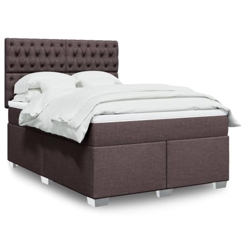 DYRJDJWIDHW Bed kopfteil Bett metallbett betten, bettrahmen Bettgestell ohne Matratze Taupe 100x200 cm StoffGeeignet für Schlafzimmer von DYRJDJWIDHW