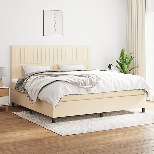 DYRJDJWIDHW Bed metallbett Bed Frame bettrahmenBoxspringbett mit Matratze Blau 180x200 cm StoffGeeignet für Schlafzimmer DYRJDJWIDHW Bed metallbett Bed Frame bettrahmenBoxspringbett mit Matratze Blau 180x200 cm StoffGeeignet für Schlafzimmer von DYRJDJWIDHW