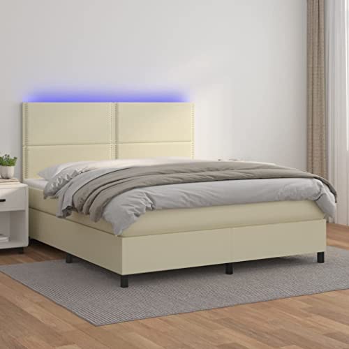 DYRJDJWIDHW Bed metallbett lattenroste bettBoxspringbett mit Matratze & LED Dunkelbraun 140x190 cm StoffGeeignet für Schlafzimmer DYRJDJWIDHW Bed metallbett lattenroste bettBoxspringbett mit Matratze & LED Dunkelbraun 140x190 cm StoffGeeignet für Schlafzimmer von DYRJDJWIDHW