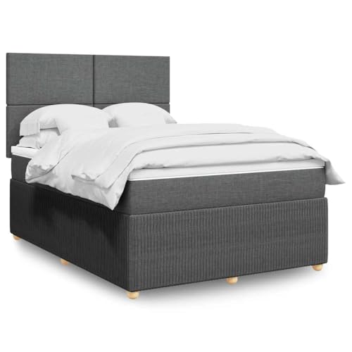 DYRJDJWIDHW Bett bettrahmen metallbett futonbettBoxspringbett mit Matratze Hellgrau 90x190 cm StoffGeeignet für Schlafzimmer von DYRJDJWIDHW