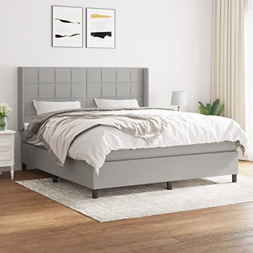 DYRJDJWIDHW Bett futonbett metallbett bettrahmenBoxspringbett mit Matratze Taupe 90x190 cm StoffGeeignet für Schlafzimmer DYRJDJWIDHW Bett futonbett metallbett bettrahmenBoxspringbett mit Matratze Taupe 90x190 cm StoffGeeignet für Schlafzimmer von DYRJDJWIDHW