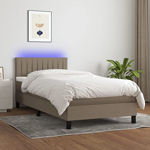 DYRJDJWIDHW Bett lattenroste Bed Frame bettrahmenBoxspringbett mit Matratze & LED Dunkelblau 180x200 cm SamtGeeignet für Schlafzimmer DYRJDJWIDHW Bett lattenroste Bed Frame bettrahmenBoxspringbett mit Matratze & LED Dunkelblau 180x200 cm SamtGeeignet für Schlafzimmer von DYRJDJWIDHW