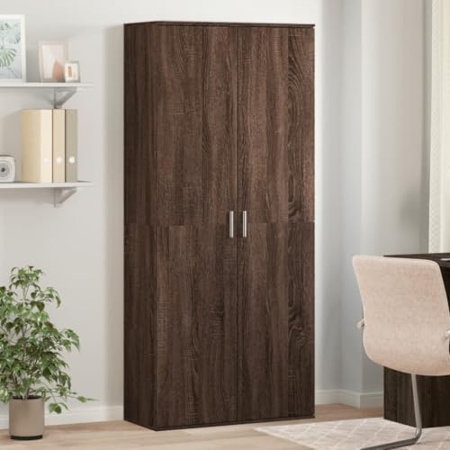 DYRJDJWIDHW Highboard Cabinet with Oak Finish 80x35x180cm Storage Organizer for Living Room Bedroom Modern Furniture with Doors and Shelves Durable Particle Board DYRJDJWIDHW Highboard Cabinet with Oak Finish 80x35x180cm Storage Organizer for Living Room Bedroom Modern Furniture with Doors and Shelves Durable Particle Board von DYRJDJWIDHW