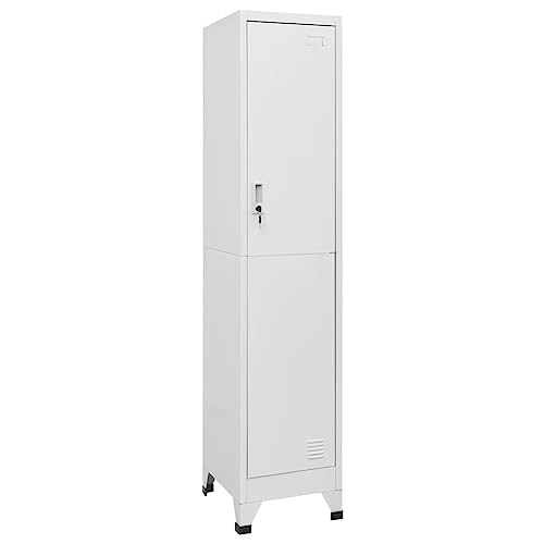 DYRJDJWIDHW Industrial Steel Locker Cabinet 38x45x180 cm with Lockable Door. Heavy Duty Storage Schließfachschrank for Gym. Office. School Use - Gray Metal Locker with Ventilation DYRJDJWIDHW Industrial Steel Locker Cabinet 38x45x180 cm with Lockable Door. Heavy Duty Storage Schließfachschrank for Gym. Office. School Use - Gray Metal Locker with Ventilation von DYRJDJWIDHW