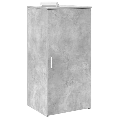 DYRJDJWIDHW Lagerschrank Betongrau 50x45x103.5 cm Holzwerkstoff Aufbewahrungsschrank Büroorganisation Stauraum Möbel Kompakt Langlebig Einfache Montage von DYRJDJWIDHW