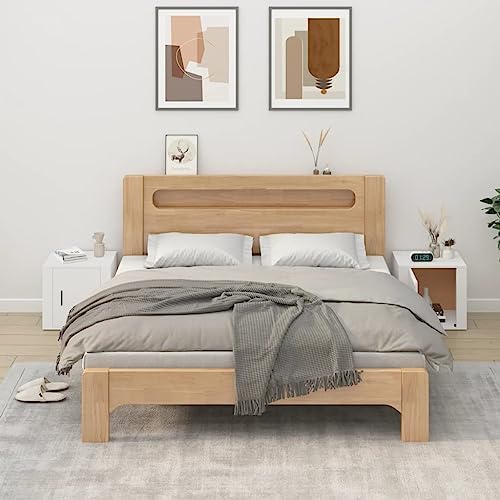 DYRJDJWIDHW Modern White Nightstands Set of 2 with Storage Shelves. Bedside Tables 50x39x47 cm for Bedroom. Living Room. Office - Durable Wood Material. Easy Assembly von DYRJDJWIDHW