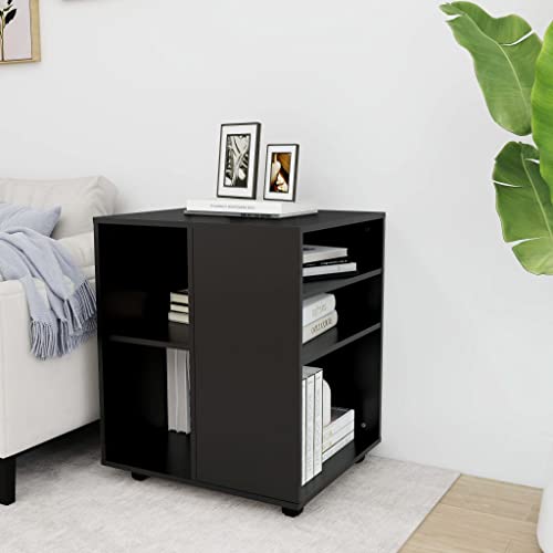 DYRJDJWIDHW Rolling Cabinet Black 60x53x72 cm Particle Board Mobile Storage with Wheels Office Organizer Printer Stand Modern Home Furniture DYRJDJWIDHW Rolling Cabinet Black 60x53x72 cm Particle Board Mobile Storage with Wheels Office Organizer Printer Stand Modern Home Furniture von DYRJDJWIDHW