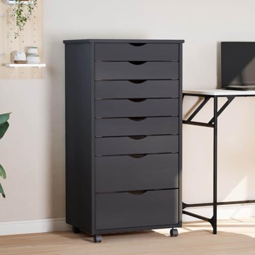 DYRJDJWIDHW Rollschrank mit 8 Schubladen Moss Grau Massivholz Kiefer Mobile File Cabinet Storage Organizer for Office Home with Wheels DYRJDJWIDHW Rollschrank mit 8 Schubladen Moss Grau Massivholz Kiefer Mobile File Cabinet Storage Organizer for Office Home with Wheels von DYRJDJWIDHW
