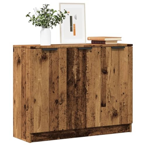 DYRJDJWIDHW Sideboard Altholz-Optik 90,5x30x70 cm Holzwerkstoff Beistelltisch mit 3 Türen Stauraum für Wohnzimmer Esszimmer Moderne Aufbewahrungslösung DYRJDJWIDHW Sideboard Altholz-Optik 90,5x30x70 cm Holzwerkstoff Beistelltisch mit 3 Türen Stauraum für Wohnzimmer Esszimmer Moderne Aufbewahrungslösung von DYRJDJWIDHW