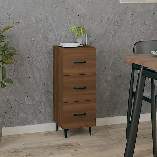 DYRJDJWIDHW Sideboard Braun Eichen-Optik 90 cm Holzwerkstoff Beistelltisch mit Schubladen Wohnzimmer Kommode Aufbewahrungsschrank Deko Regal DYRJDJWIDHW Sideboard Braun Eichen-Optik 90 cm Holzwerkstoff Beistelltisch mit Schubladen Wohnzimmer Kommode Aufbewahrungsschrank Deko Regal von DYRJDJWIDHW