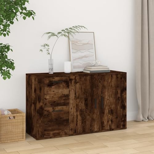 DYRJDJWIDHW Sideboard Räuchereiche 100x33x59,5 cm Holzwerkstoff Beistellschrank mit viel Stauraum, Zeitloses Design für Wohnzimmer und Esszimmer, einfach zu reinigen und stabil DYRJDJWIDHW Sideboard Räuchereiche 100x33x59,5 cm Holzwerkstoff Beistellschrank mit viel Stauraum, Zeitloses Design für Wohnzimmer und Esszimmer, einfach zu reinigen und stabil von DYRJDJWIDHW