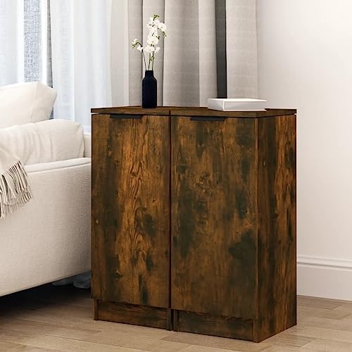 DYRJDJWIDHW Sideboards 2 Stück Räuchereiche 30x30x70 cm Holzwerkstoff Schrank mit 2 Fächern Stauraum Möbel für Wohnzimmer Schlafzimmer Nachttisch Deko Aufbewahrung DYRJDJWIDHW Sideboards 2 Stück Räuchereiche 30x30x70 cm Holzwerkstoff Schrank mit 2 Fächern Stauraum Möbel für Wohnzimmer Schlafzimmer Nachttisch Deko Aufbewahrung von DYRJDJWIDHW