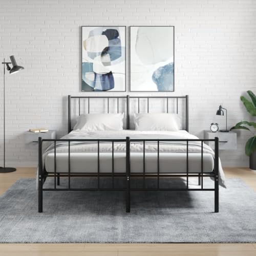 DYRJDJWIDHW Wall Mounted Nightstand 2 Pack Concrete Gray 35x35x20 cm Floating Bedside Table with Storage Space for Bedroom Modern Design Easy Installation DYRJDJWIDHW Wall Mounted Nightstand 2 Pack Concrete Gray 35x35x20 cm Floating Bedside Table with Storage Space for Bedroom Modern Design Easy Installation von DYRJDJWIDHW