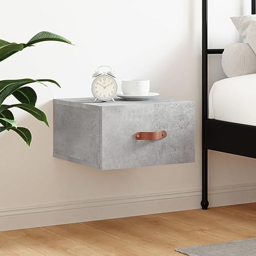 DYRJDJWIDHW Wand-Nachttisch Betongrau 35x35x20 cm. Hängender mit Stauraum. Moderner Wandtisch für Schlafzimmer und Wohnzimmer. Dekorativer Nachttisch mit Montage DYRJDJWIDHW Wand-Nachttisch Betongrau 35x35x20 cm. Hängender mit Stauraum. Moderner Wandtisch für Schlafzimmer und Wohnzimmer. Dekorativer Nachttisch mit Montage von DYRJDJWIDHW