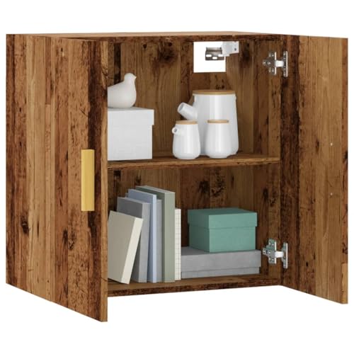 DYRJDJWIDHW Wandschrank Altholz-Optik 60x31x60 cm Holzwerkstoff Wall Cabinet with Scandinavian Design for Living Room Bedroom Storage Space Saving Floating Shelf DYRJDJWIDHW Wandschrank Altholz-Optik 60x31x60 cm Holzwerkstoff Wall Cabinet with Scandinavian Design for Living Room Bedroom Storage Space Saving Floating Shelf von DYRJDJWIDHW