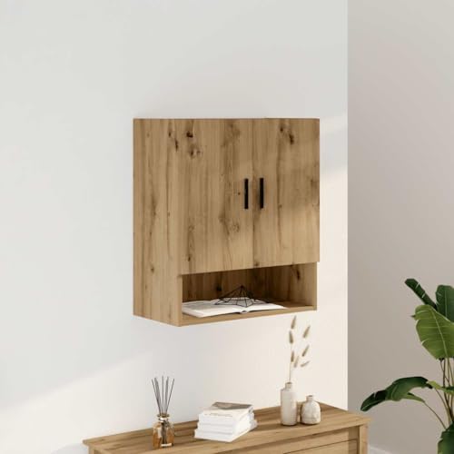 DYRJDJWIDHW Wandschrank Artisan-Eiche Holzwerkstoff 60x31x70 cm Hängeschrank Wandmontage Bad Küche Stauraum Deko Aufbewahrung Schrank Möbel DYRJDJWIDHW Wandschrank Artisan-Eiche Holzwerkstoff 60x31x70 cm Hängeschrank Wandmontage Bad Küche Stauraum Deko Aufbewahrung Schrank Möbel von DYRJDJWIDHW