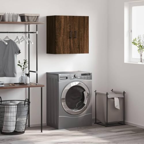 DYRJDJWIDHW Wandschrank Braun Eichen-Optik 60x31x60 cm Holzwerkstoff Hängeschrank Badezimmer Küche Schlafzimmer Stauraum Wandmontage Dekoration DYRJDJWIDHW Wandschrank Braun Eichen-Optik 60x31x60 cm Holzwerkstoff Hängeschrank Badezimmer Küche Schlafzimmer Stauraum Wandmontage Dekoration von DYRJDJWIDHW