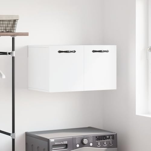 DYRJDJWIDHW Wandschrank Weiß 60x36.5x35 cm Holzwerkstoff Hängeschrank Badezimmer Küche Aufbewahrung Schrank Wandmontage Stauraum Organizer Deko DYRJDJWIDHW Wandschrank Weiß 60x36.5x35 cm Holzwerkstoff Hängeschrank Badezimmer Küche Aufbewahrung Schrank Wandmontage Stauraum Organizer Deko von DYRJDJWIDHW