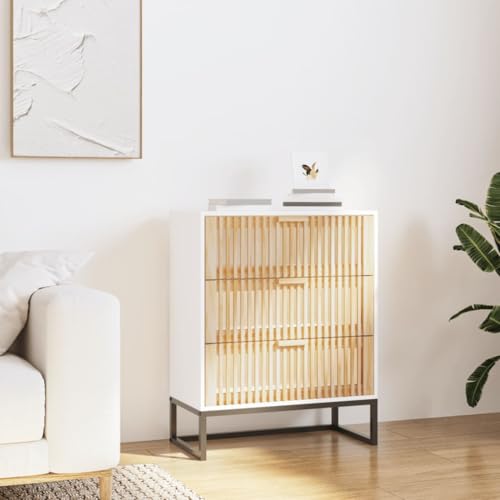 DYRJDJWIDHW White Sideboard 60x30x75 cm Wood Particle Board Storage Cabinet with Drawers for Living Room Bedroom Modern Furniture Home Organization Solution DYRJDJWIDHW White Sideboard 60x30x75 cm Wood Particle Board Storage Cabinet with Drawers for Living Room Bedroom Modern Furniture Home Organization Solution von DYRJDJWIDHW