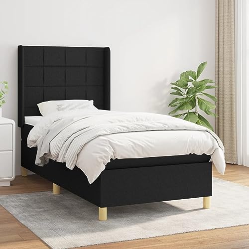 DYRJDJWIDHW betten, bettrahmen Bed Frame futonbett bettgestellBoxspringbett mit Matratze Schwarz 120x200 cm SamtGeeignet für Schlafzimmer DYRJDJWIDHW betten, bettrahmen Bed Frame futonbett bettgestellBoxspringbett mit Matratze Schwarz 120x200 cm SamtGeeignet für Schlafzimmer von DYRJDJWIDHW