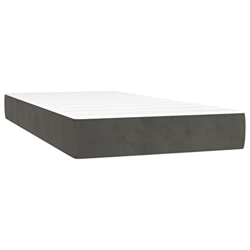 DYRJDJWIDHW betten, bettrahmen futonbett betten bettrahmenBoxspringbett mit Matratze Hellgrau 90x200 cm StoffGeeignet für Schlafzimmer von DYRJDJWIDHW