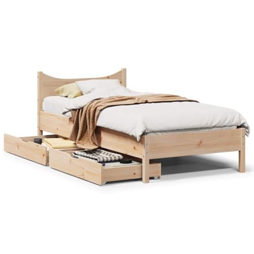 DYRJDJWIDHW betten bettgestell futonbett lattenrosteBoxspringbett mit Matratze Dunkelbraun 80x200 cm StoffGeeignet für Schlafzimmer von DYRJDJWIDHW