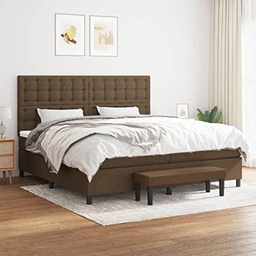 DYRJDJWIDHW betten bettrahmen metallbett Bed frameBoxspringbett mit Matratze Blau 80x200 cm StoffGeeignet für Schlafzimmer von DYRJDJWIDHW