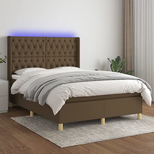 DYRJDJWIDHW betten futonbett Bed metallbettBoxspringbett mit Matratze & LED Dunkelblau 200x200 cm SamtGeeignet für Schlafzimmer DYRJDJWIDHW betten futonbett Bed metallbettBoxspringbett mit Matratze & LED Dunkelblau 200x200 cm SamtGeeignet für Schlafzimmer von DYRJDJWIDHW