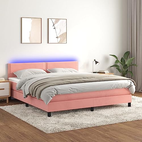DYRJDJWIDHW betten futonbett bettrahmen kopfteil bettBoxspringbett mit Matratze & LED Blau 140x190 cm StoffGeeignet für Schlafzimmer DYRJDJWIDHW betten futonbett bettrahmen kopfteil bettBoxspringbett mit Matratze & LED Blau 140x190 cm StoffGeeignet für Schlafzimmer von DYRJDJWIDHW