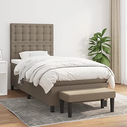 DYRJDJWIDHW bettgestell Bed futonbett bettrahmenBoxspringbett mit Matratze & LED Taupe 140x200 cm StoffGeeignet für Schlafzimmer DYRJDJWIDHW bettgestell Bed futonbett bettrahmenBoxspringbett mit Matratze & LED Taupe 140x200 cm StoffGeeignet für Schlafzimmer von DYRJDJWIDHW