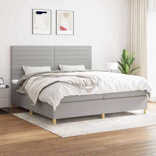 DYRJDJWIDHW bettgestell Bed metallbett futonbettBoxspringbett mit Matratze Rosa 100x200 cm SamtGeeignet für Schlafzimmer von DYRJDJWIDHW
