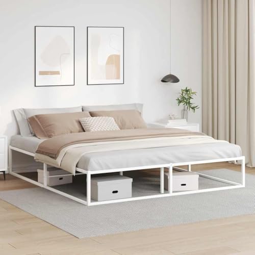 DYRJDJWIDHW bettgestell betten, bettrahmen Bed Frame bettenMetallbett ohne Matratze Braun Eichen-Optik 150x200 cmGeeignet für Schlafzimmer DYRJDJWIDHW bettgestell betten, bettrahmen Bed Frame bettenMetallbett ohne Matratze Braun Eichen-Optik 150x200 cmGeeignet für Schlafzimmer von DYRJDJWIDHW