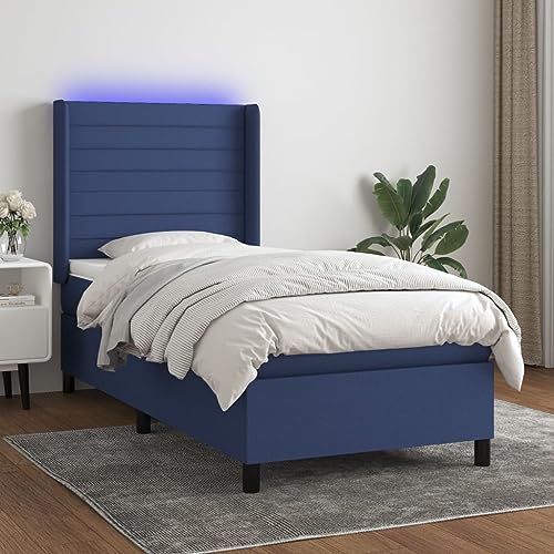 DYRJDJWIDHW bettgestell betten, bettrahmen Bett lattenrosteBoxspringbett mit Matratze & LED Blau 180x200 cm StoffGeeignet für Schlafzimmer DYRJDJWIDHW bettgestell betten, bettrahmen Bett lattenrosteBoxspringbett mit Matratze & LED Blau 180x200 cm StoffGeeignet für Schlafzimmer von DYRJDJWIDHW